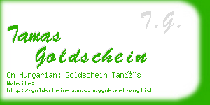 tamas goldschein business card